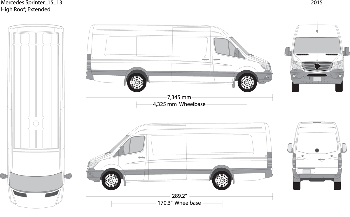 2015 Mercedes Sprinter V13 Vehicle Wrap Template