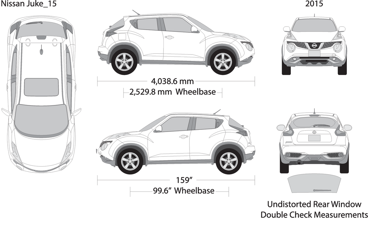 2015 Nissan Juke V15 Vehicle Wrap Template