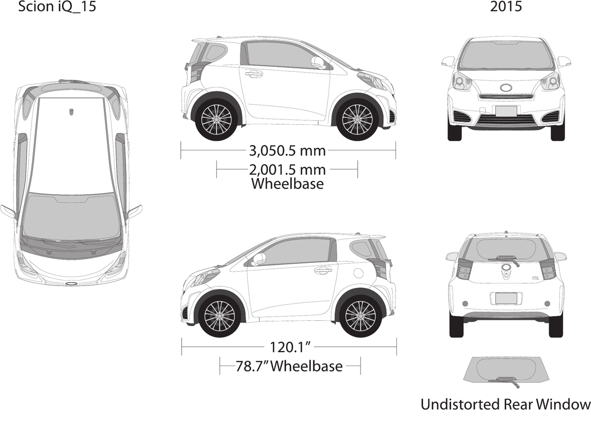 2015 Scion Iq vector wrap template, Design-Ready PDF - GravBase