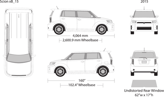 2015 Scion Xb vector wrap template, Design-Ready PDF - GravBase