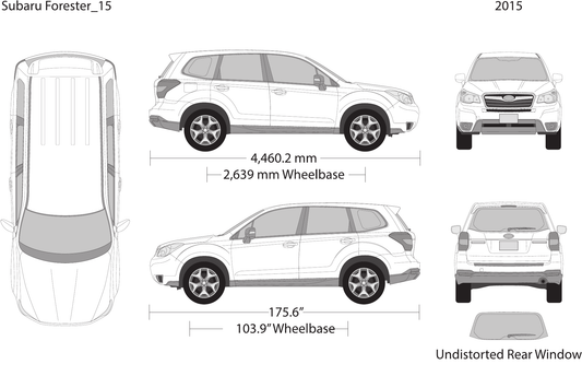 2015 Subaru Forester Vector Wrap Template - GravBase