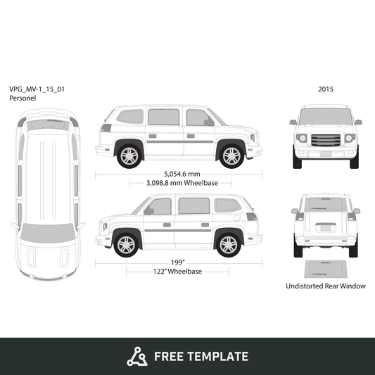 2015 VPG MV-1 free vector vehicle wrap template - GravBase