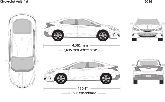 2016 Chevy Volt Vector Wrap Template - GravBase