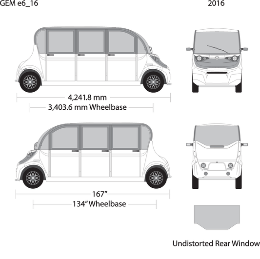 2016 Gem E6 V16 Vehicle Wrap Template