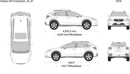 2016 Subaru Xv Crosstrek V01 Vehicle Wrap Template