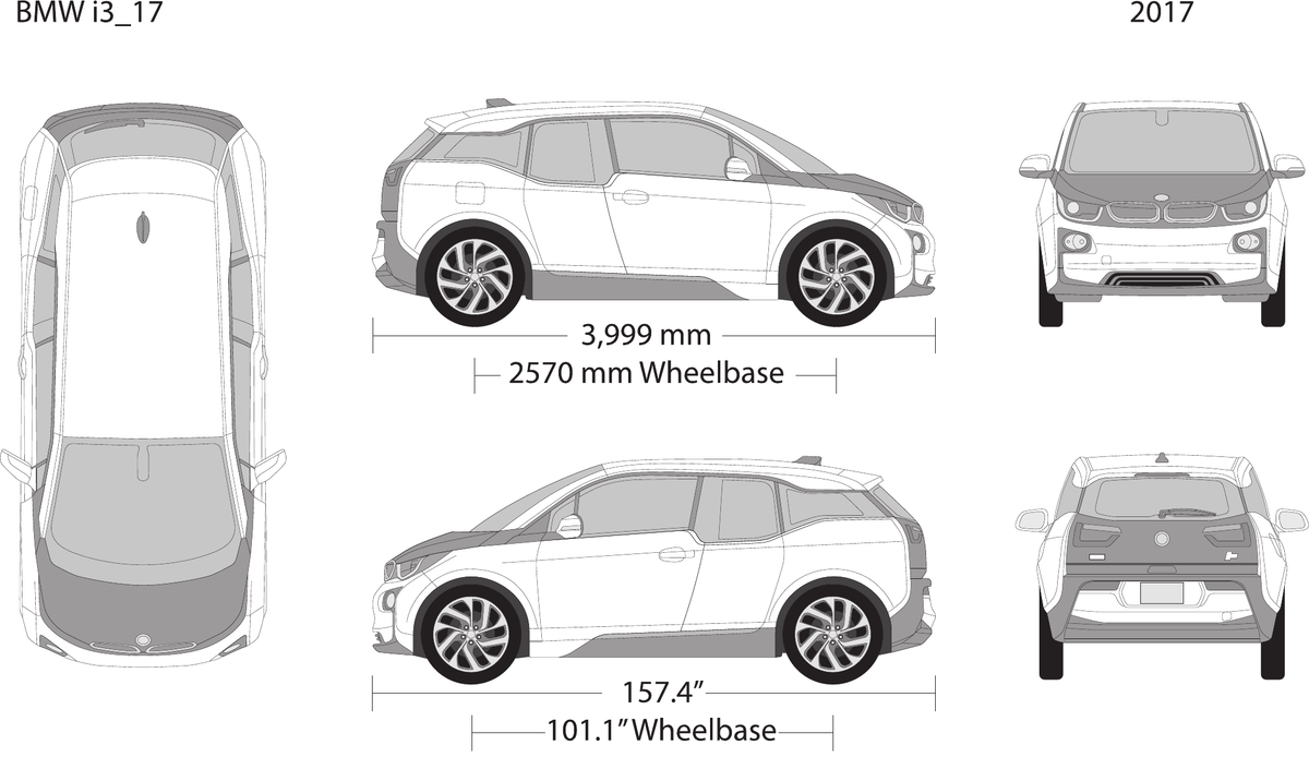 2017 BMW I3 vector wrap template, Design-Ready PDF - GravBase
