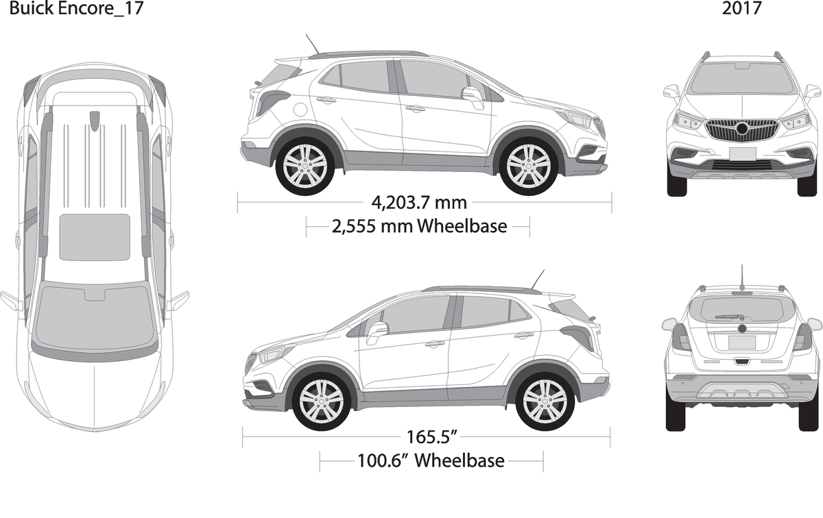2017 Buick Encore V17 Vehicle Wrap Template