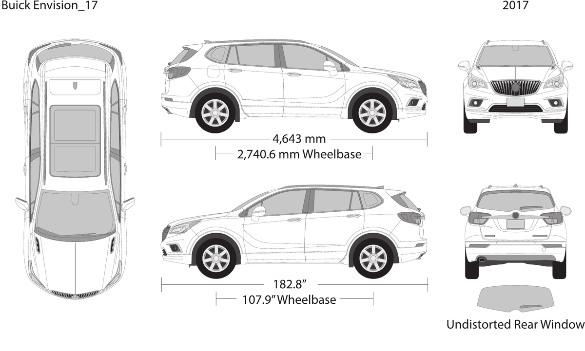 2017 Buick Envision vector wrap template, Design-Ready PDF - GravBase
