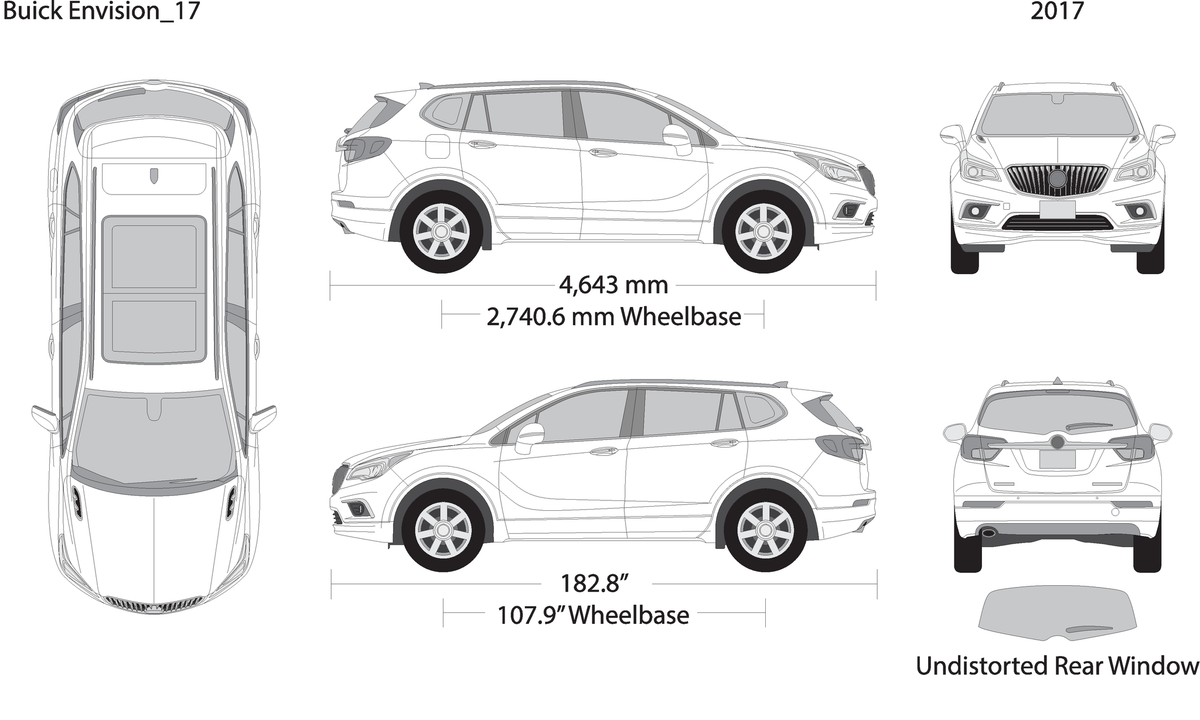 2017 Buick Envision V17 Vehicle Wrap Template