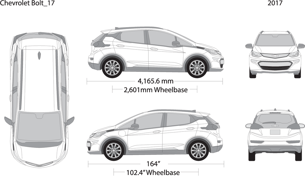 2017 Chevy Bolt V17 Vehicle Wrap Template