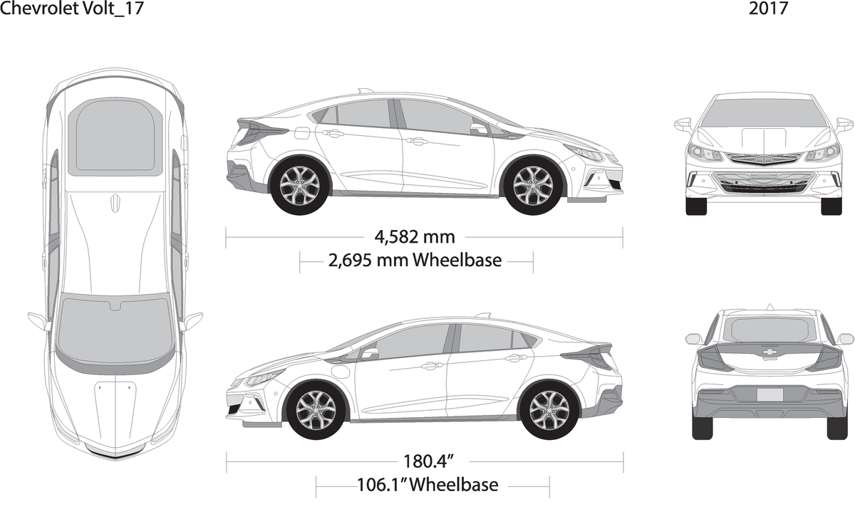 2017 Chevy Volt V17 Vehicle Wrap Template