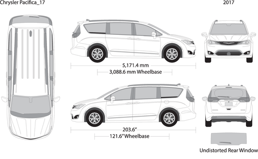 2017 Chrysler Pacifica V17 Vehicle Wrap Template