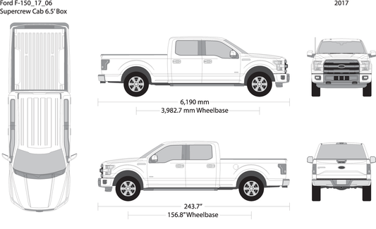 2017 Ford F 150 V06 Vehicle Wrap Template