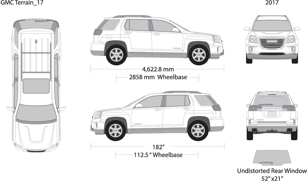 2017 Gmc Terrain V17 Vehicle Wrap Template