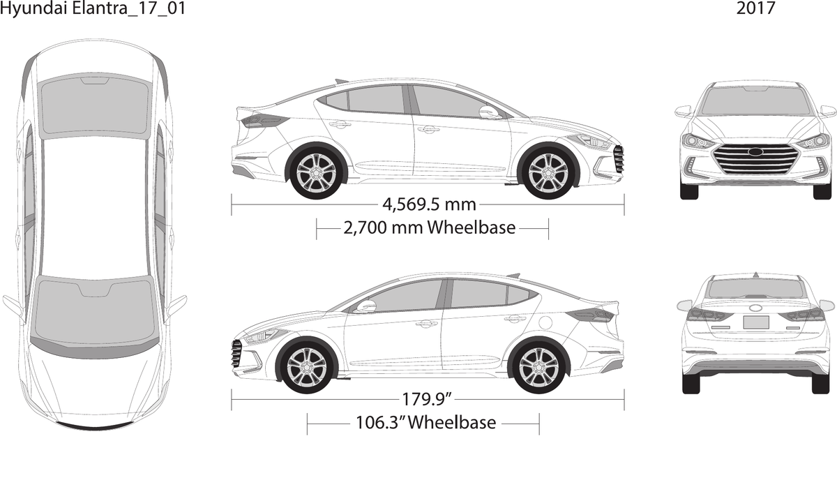 2017 Hyundai Elantra vector wrap template, Design-Ready PDF - GravBase