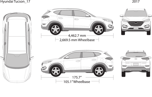 2017 Hyundai Tucson vector wrap template, Design-Ready PDF - GravBase