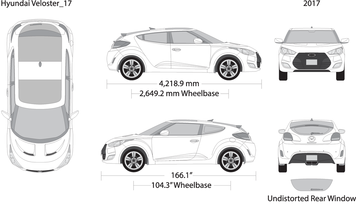 2017 Hyundai Veloster V17 Vehicle Wrap Template