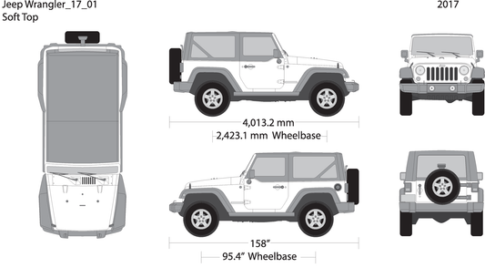2017 Jeep Wrangler V01 Vehicle Wrap Template