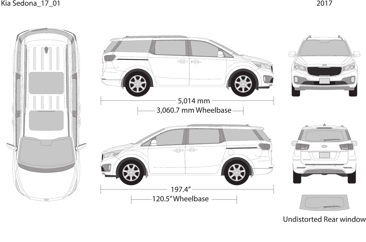 2017 Kia Sedona Vector Wrap Template - GravBase