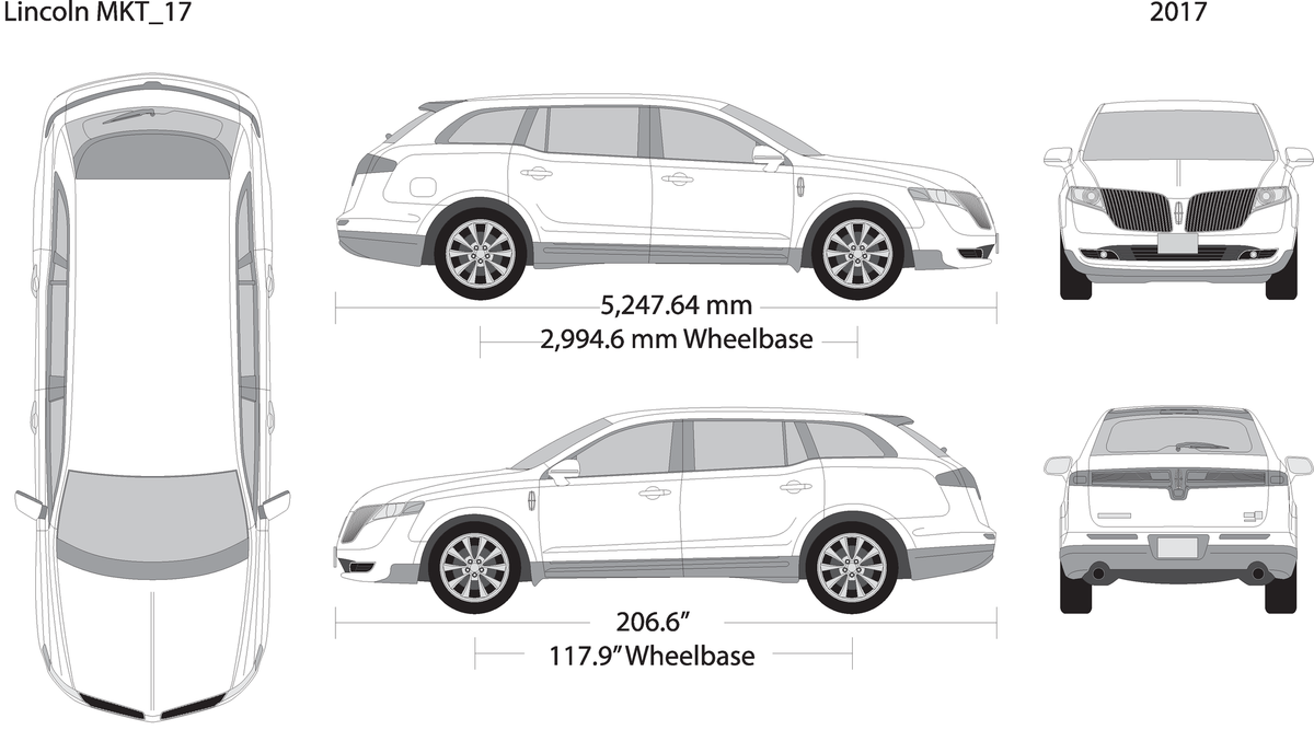 2017 Lincoln Mkt V17 Vehicle Wrap Template