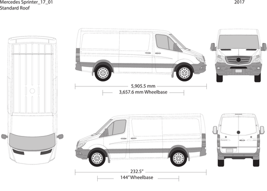 2017 Mercedes Sprinter vector wrap template V01, Design-Ready PDF - GravBase