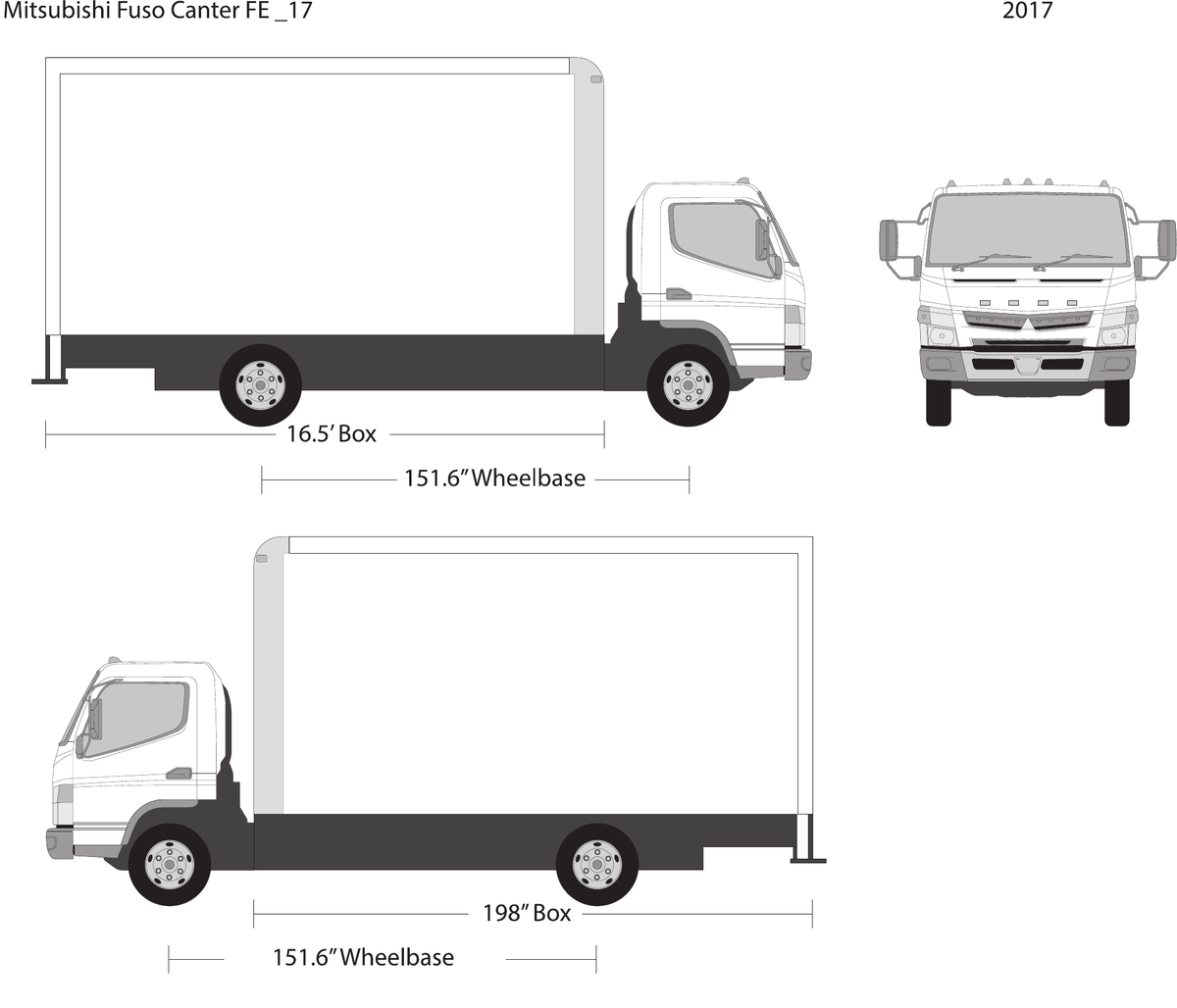 2017 Mitsubishi Fuso 17 01 vector wrap template, Design-Ready PDF - GravBase