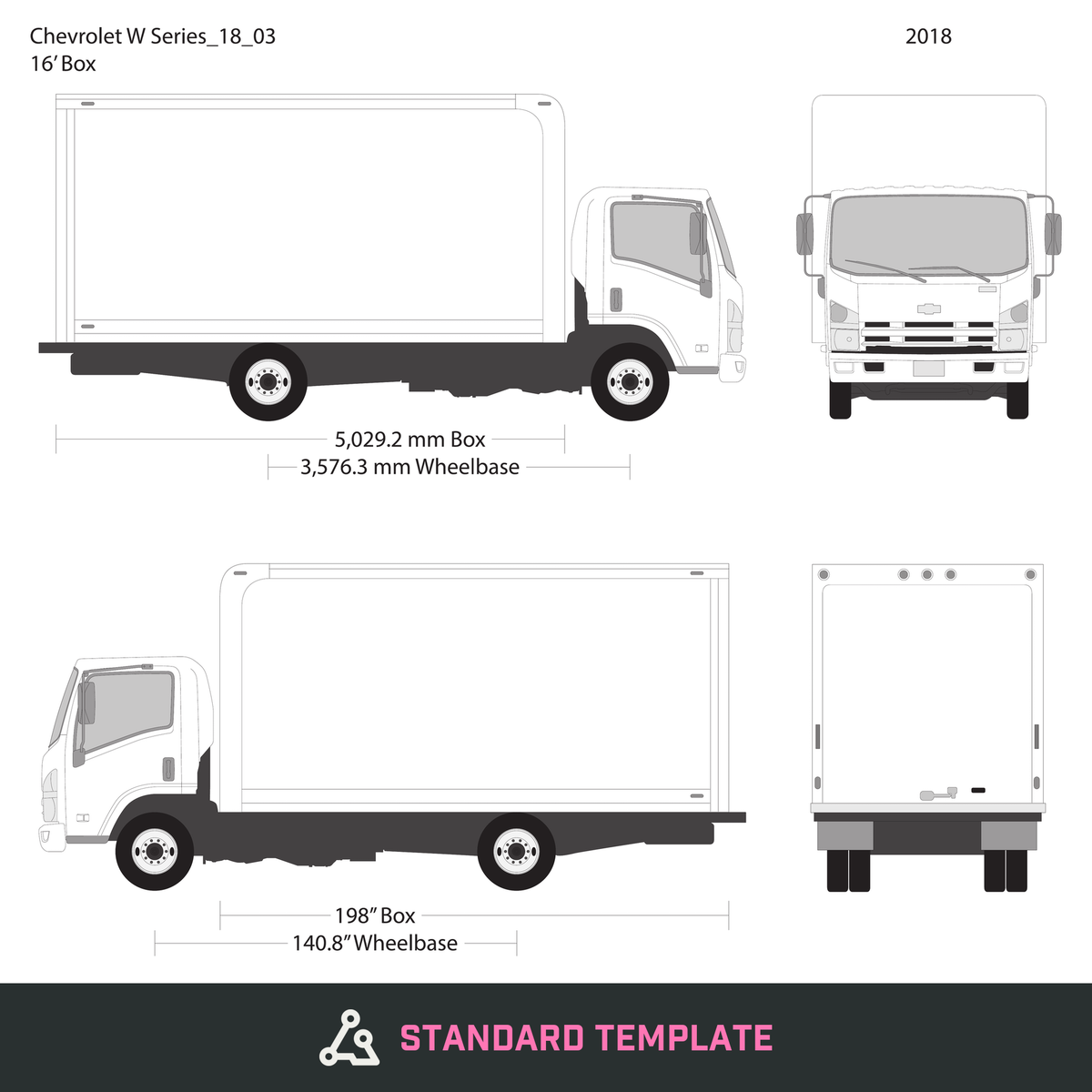 2018 Chevy W Series vector wrap template, Design-Ready PDF - GravBase