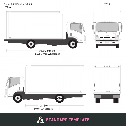 2018 Chevy W Series vector wrap template, Design-Ready PDF - GravBase