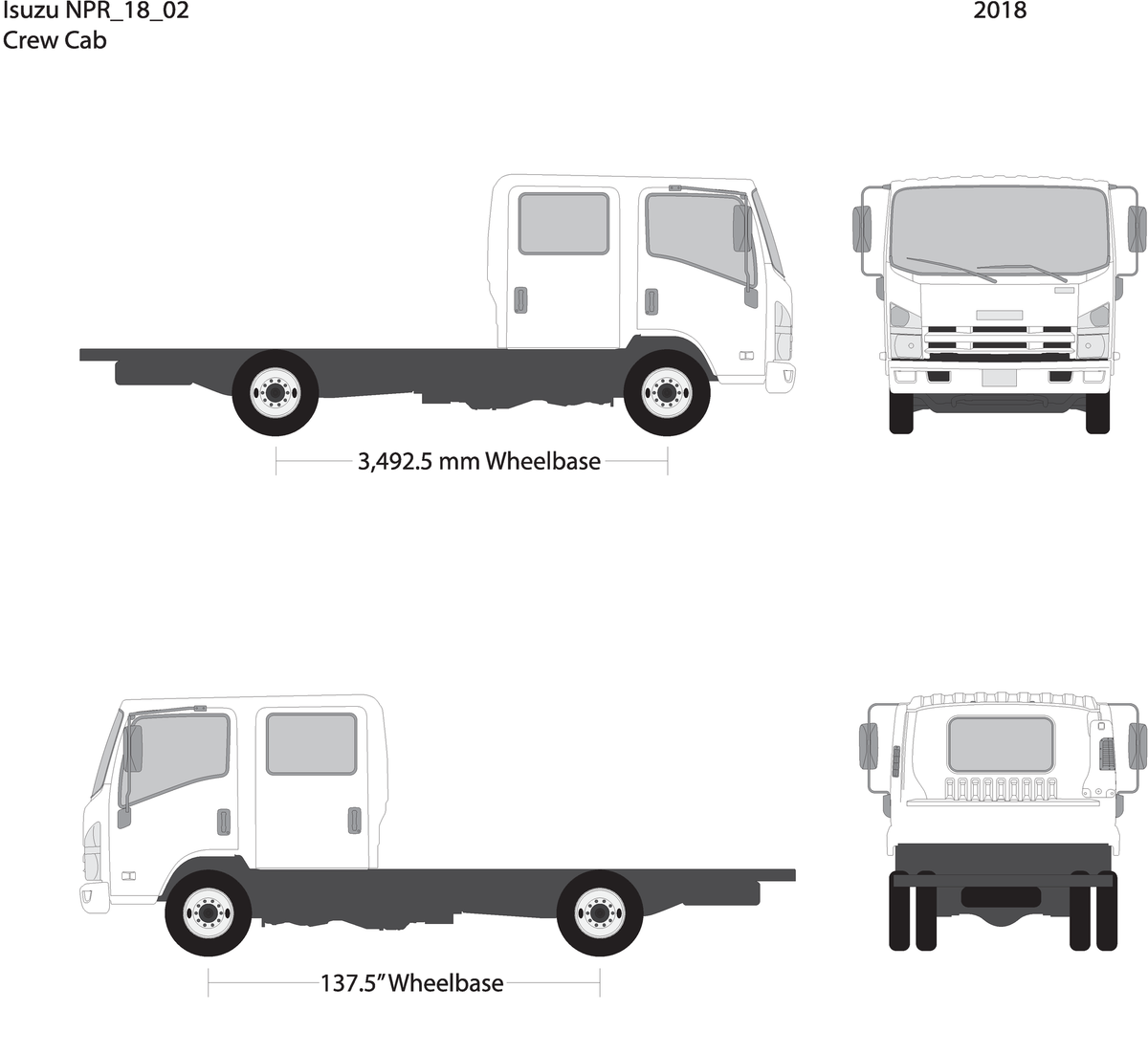 2018 Isuzu Npr V02 Vehicle Wrap Template