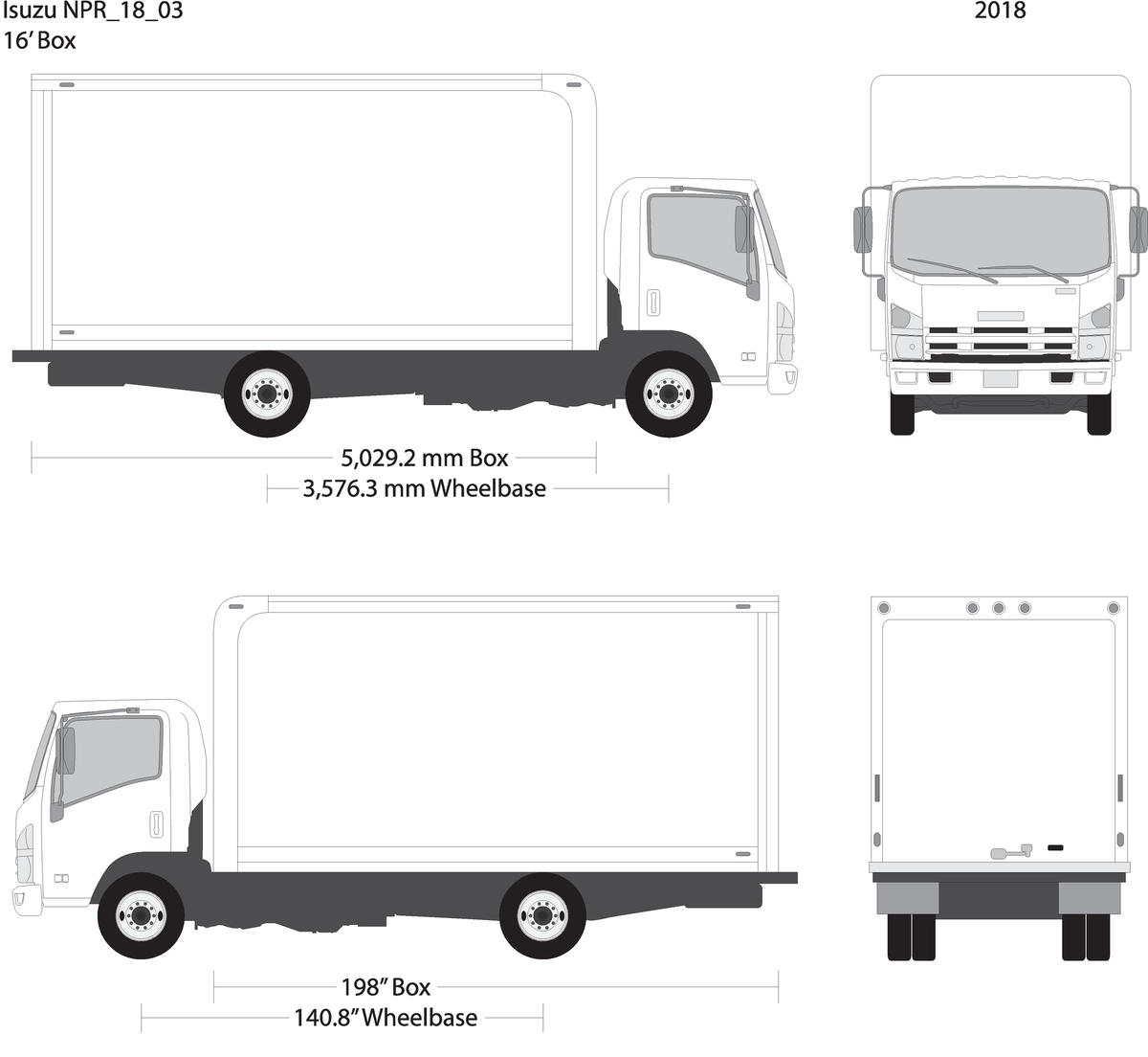2018 Isuzu Npr V03 Vehicle Wrap Template