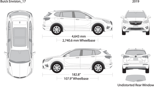 2019 Buick Envision V19 Vehicle Wrap Template