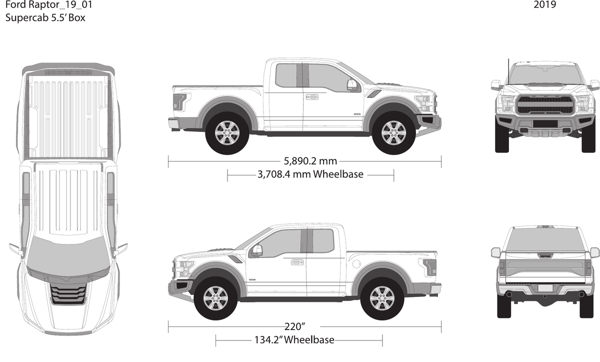 2019 Ford Raptor vector wrap template V01, Design-Ready PDF - GravBase