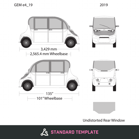 2019 GEM E4 vector wrap template, Design-Ready PDF - GravBase