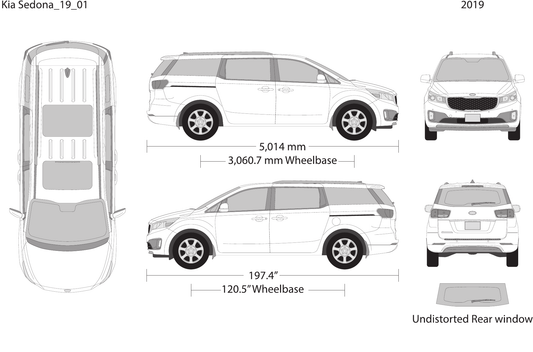 2019 Kia Sedona vector wrap template, Design-Ready PDF - GravBase