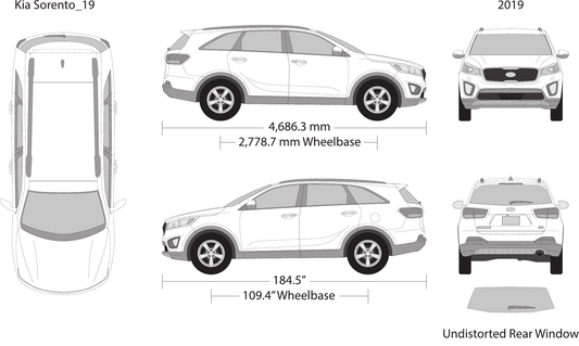 2019 Kia Sorento vector wrap template, Design-Ready PDF - GravBase
