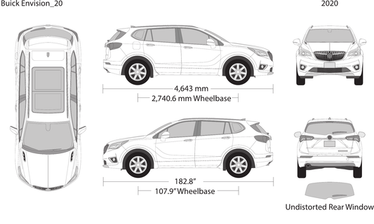 2020 Buick Envision vector wrap template, Design-Ready PDF - GravBase