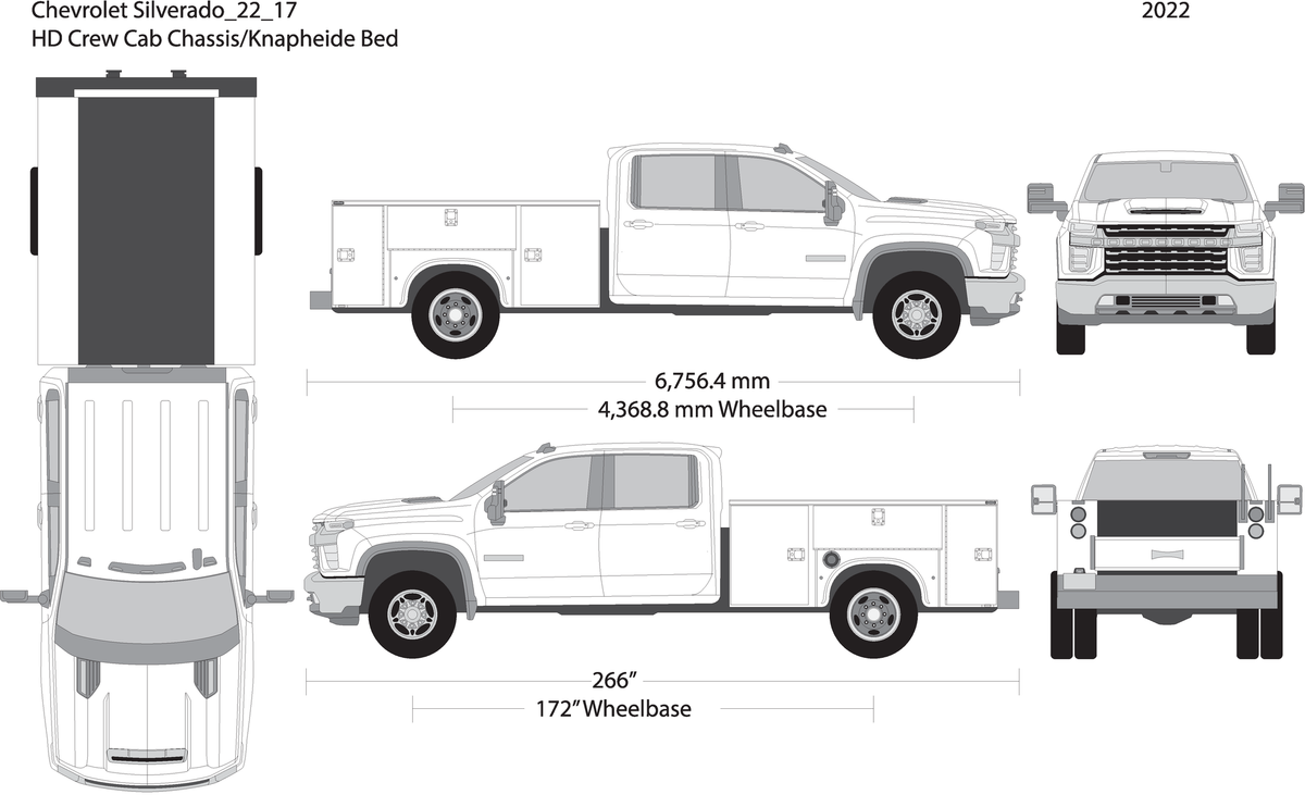 2020 Chevy Silverado 2500 3500 Hd V17 Vehicle Wrap Template