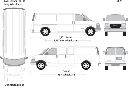 2020 Gmc Savana V11 Vehicle Wrap Template