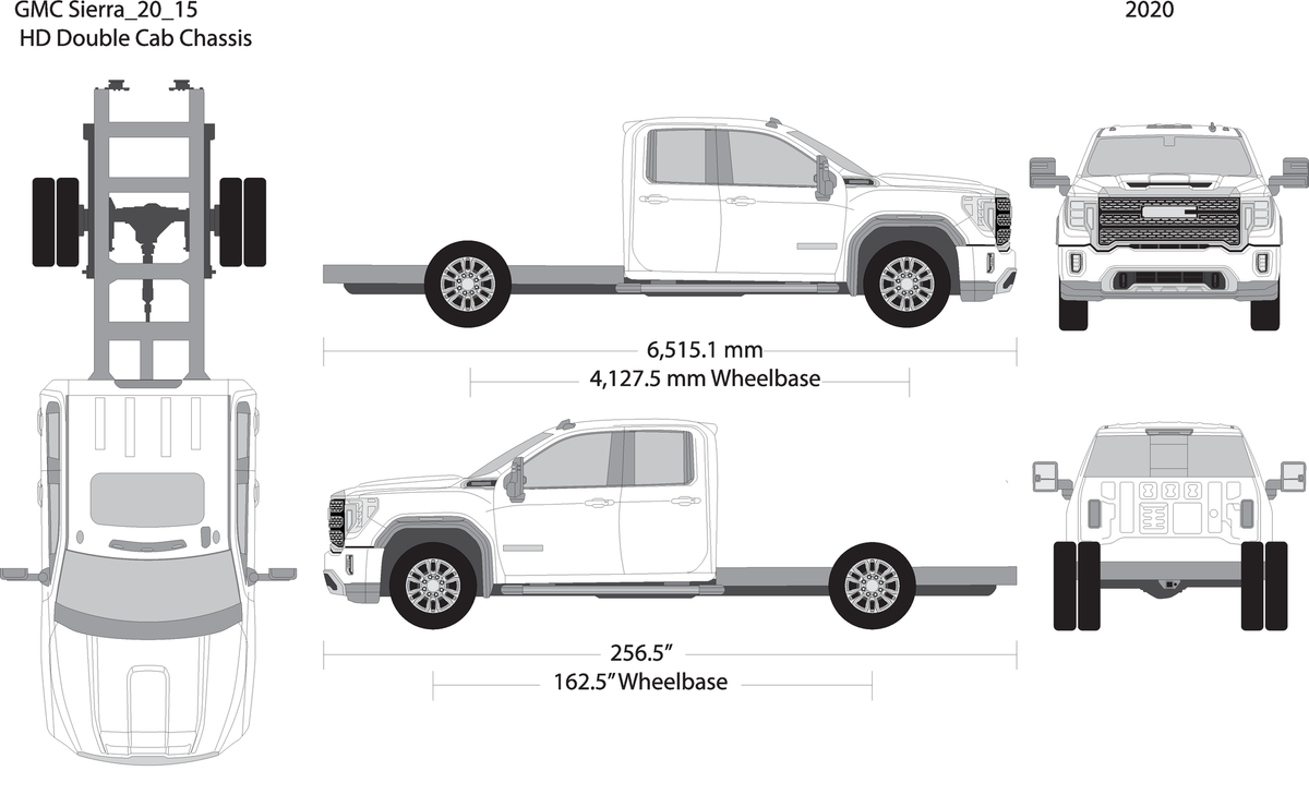 2020 Gmc Sierra 2500 3500 Hd V15 Vehicle Wrap Template