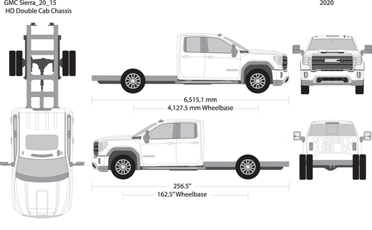 2020 Gmc Sierra 2500 3500 Hd V15 Vehicle Wrap Template
