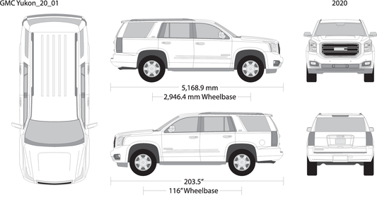 2020 Gmc Yukon V01 Vehicle Wrap Template