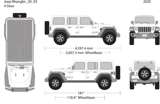 2020 Jeep Wrangler vector wrap template V03, Design-Ready PDF - GravBase