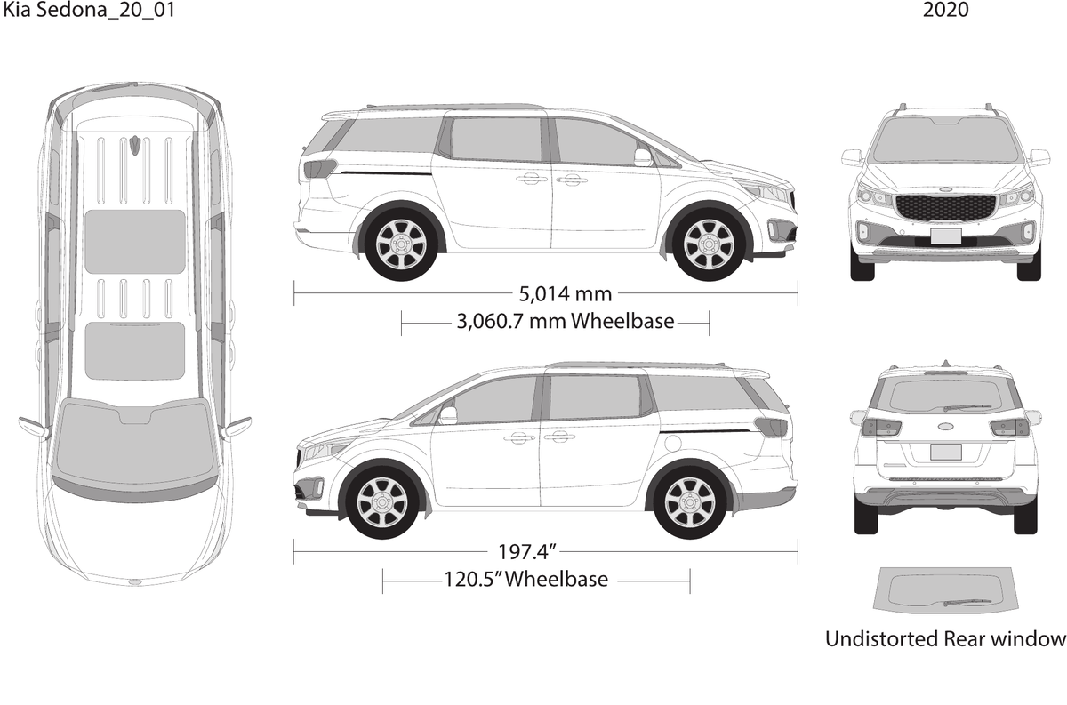 2020 Kia Sedona vector wrap template, Design-Ready PDF - GravBase