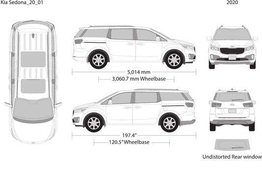 2020 Kia Sedona vector wrap template, Design-Ready PDF - GravBase