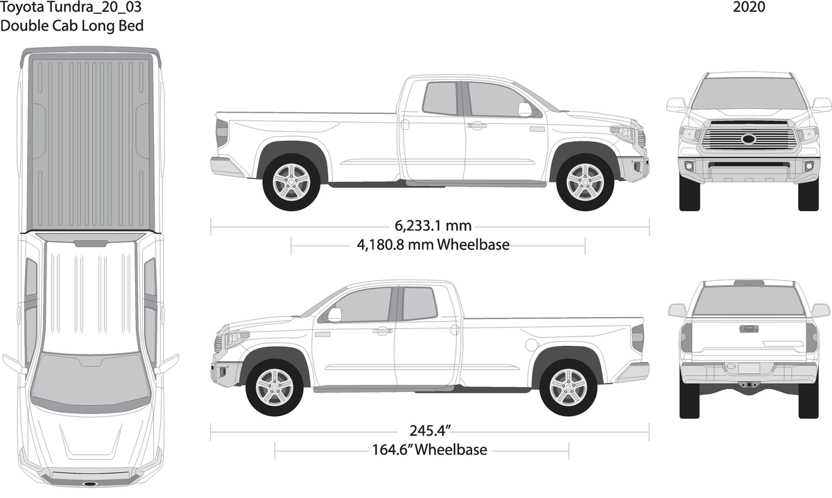 2020 Toyota Tundra V03 Vehicle Wrap Template