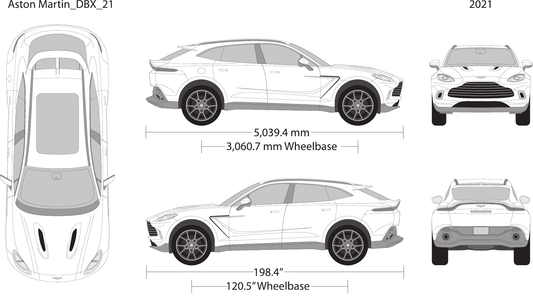 2021 Aston Martin DBX vector wrap template, Design-Ready PDF - GravBase