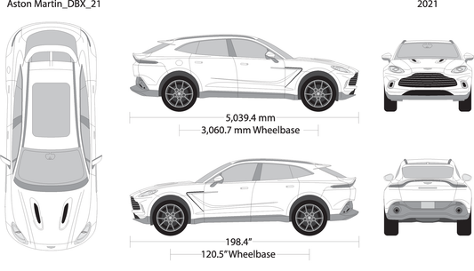 2021 Aston Martin Dbx V21 Vehicle Wrap Template