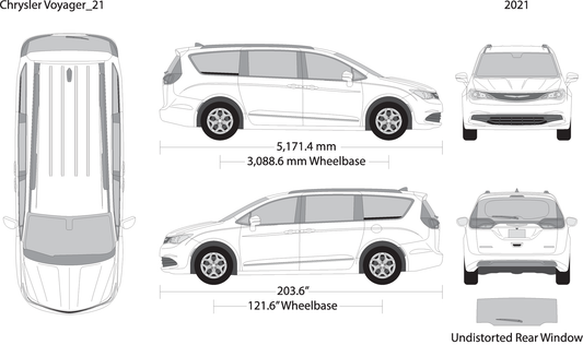 2021 Chrysler Voyager V21 Vehicle Wrap Template