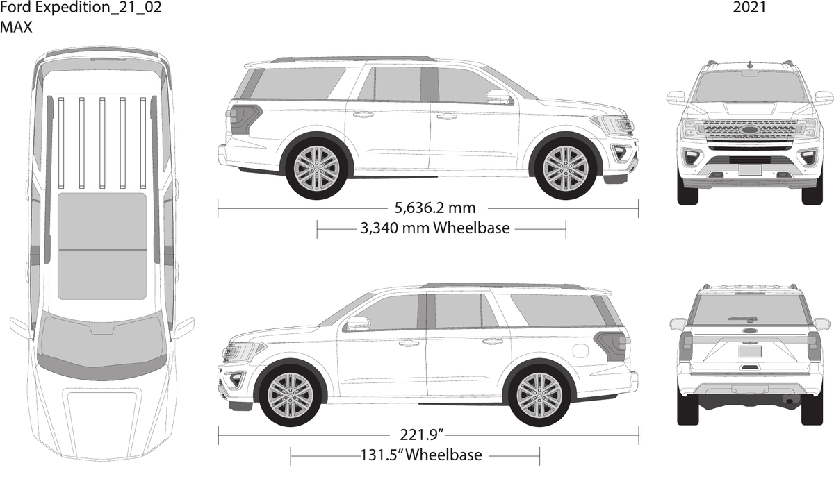 2021 Ford Expedition vector wrap template V02, Design-Ready PDF - GravBase