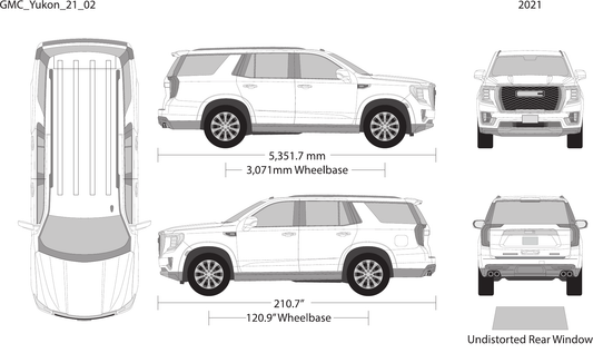 2021 GMC Yukon vector wrap template V02, Design-Ready PDF - GravBase